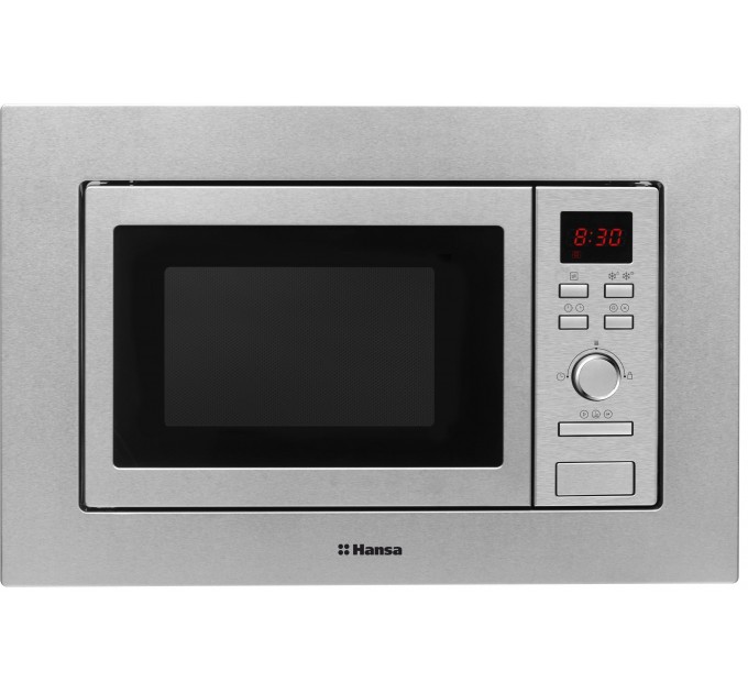 Вбудовувана мікрохвильова піч Hansa, 20л, функц. мікрохв., гриль, диспл., нержавіюча сталь