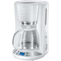 Кофеварка Russell Hobbs  капельная Inspire 1,25л, молотый, 10 чашек, таймер включения, белый