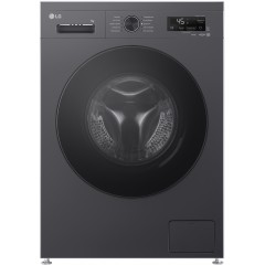 Пральна машина LG фронтальна, 7кг, 1200, A, 44см, дисплей, пара, інвертор, чорний
