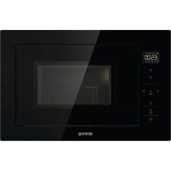 Микроволновая печь Gorenje встраиваемая, 25л, электр. управл., 900Вт, гриль, дисплей, черный