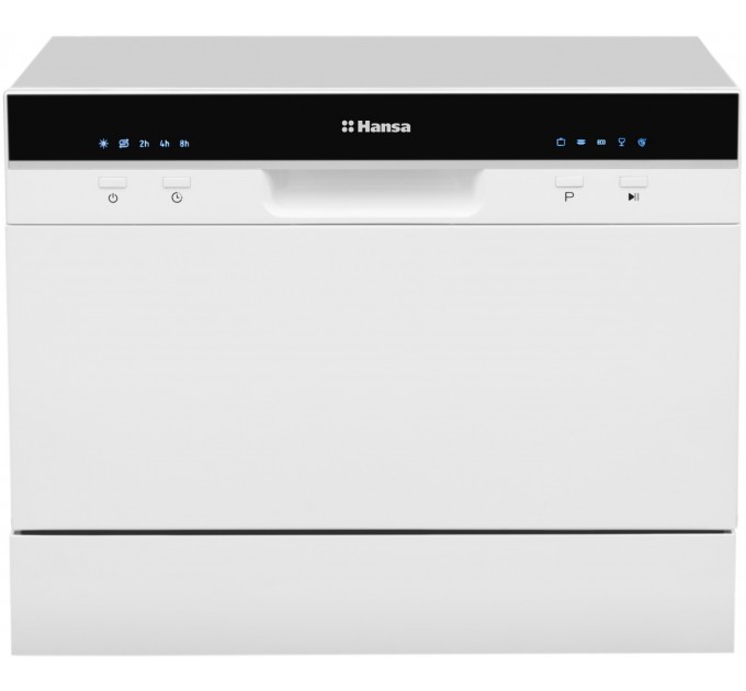 Посудомоечная машина Hansa настольная, 6компл., A+, 55см, дисплей, белый