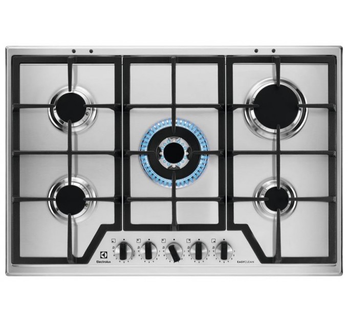 Варочная поверхность Electrolux газовая, 75см, чугун, нерж