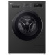 Пральна машина LG фронтальна, 6.5кг, 1200, В, 44см, дисплей, пара, інвертор, чорний