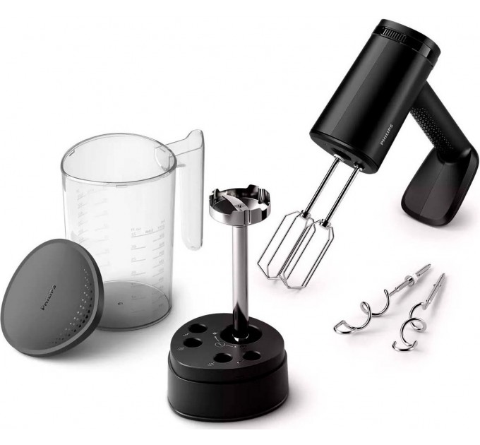 Міксер Philips ручний 5000 series 500Вт, насадки-4, блендер, турборежим, чорний