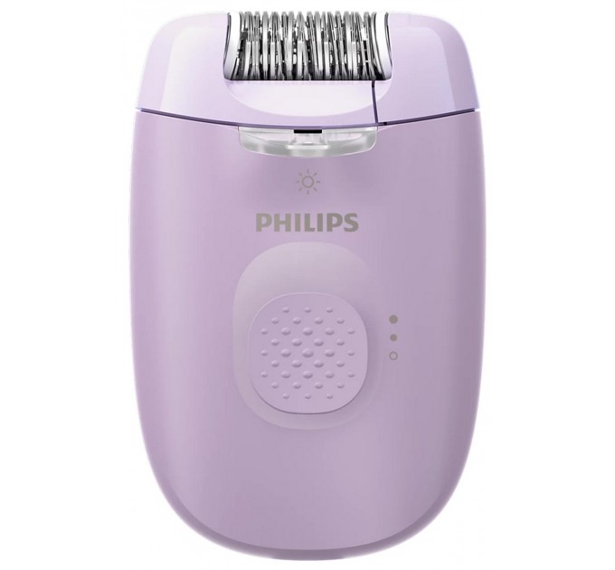 Эпилятор Philips Series 2000 дисковый, от сети, сух., с подсветкой, насадок-3, фиолетовый