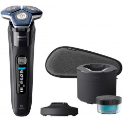 Бритва електр. Philips Series 7000 SkinIQ роторная, бритв.головок-4, Li-Ion, сух.+влажн., индикат. заряда, триммер, чехол, черный