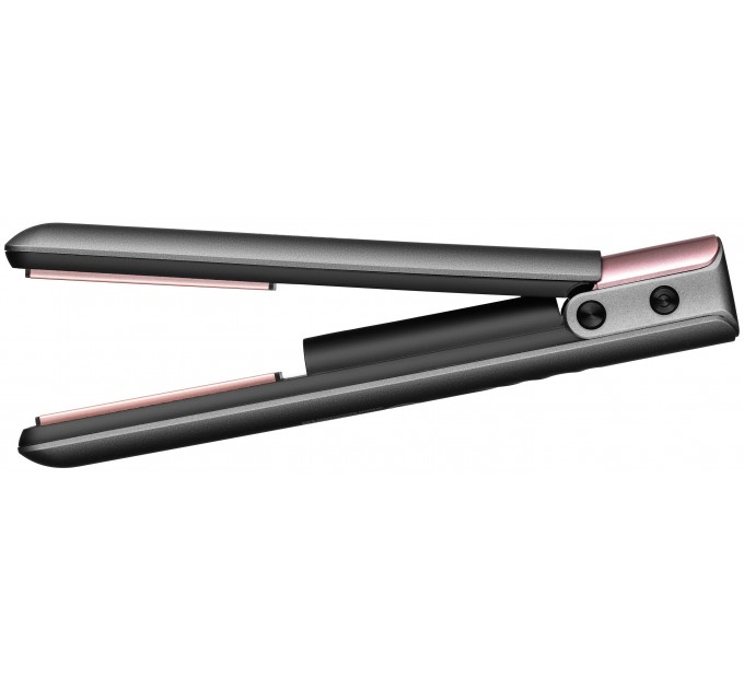 Выпрямитель ARDESTO Pink Touch, аккумуляторный, 50Вт, 160-200C, дисплей, керамика, USB-C > USB-A, серый+розовый