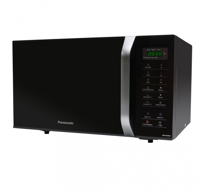 Микроволновая печь Panasonic, 23л, 800Вт, гриль, дисплей, черный