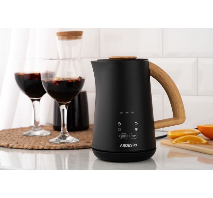 Вспениватель-подогреватель ARDESTO 500Вт, емкость резервуара-500мл, LED-дисплей, черный