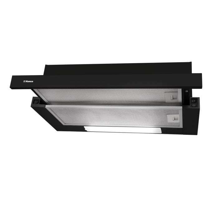 Вытяжка Hansa телескопическая, 60см, 270м3ч, черный