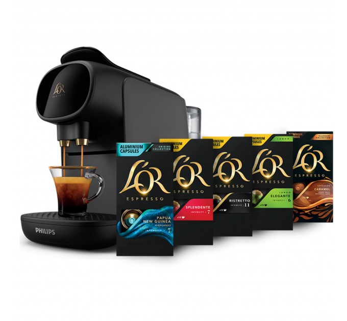 Кофемашина Philips капсульная L'OR Barista Sublime, 0.8л, капсулы, черный