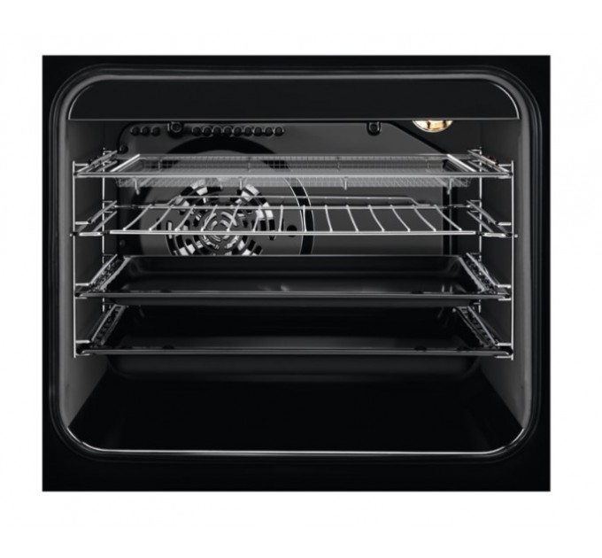 Плита Electrolux комбинированная, 58л, 60x60см, дисплей, конвекция, чугун, пар, нерж
