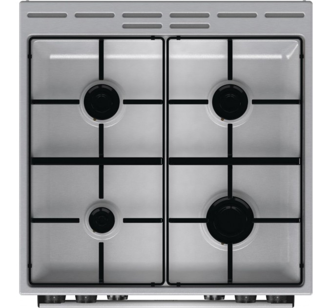Плита Gorenje комби, 71л, 60x60см, дисплей, эмалированные реш, программатор IconLed,нерж