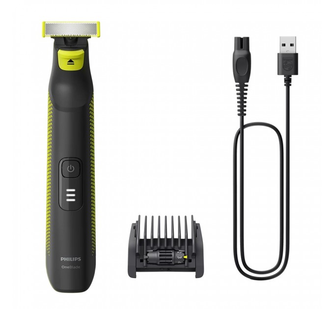 Бритва електр. Philips OneBlade Pro, Li-Ion, сух.+волог., індикатор заряду, чорний