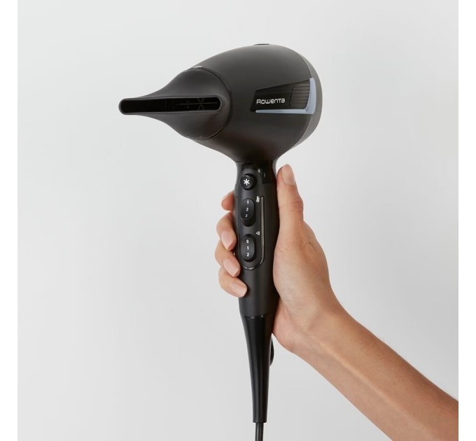 Фен Rowenta Pro Expert, 2100Вт, 3 режими, дифузор, іоніз-я, хол. обдув, чорний