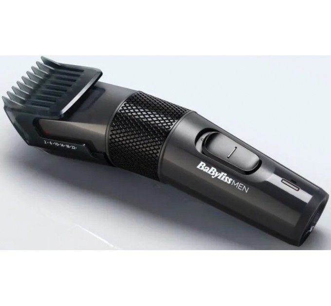 Машинка для стриження Babyliss, мережа+акум., вібраційний мотор, насадок-1, кейс, сталь, сірий