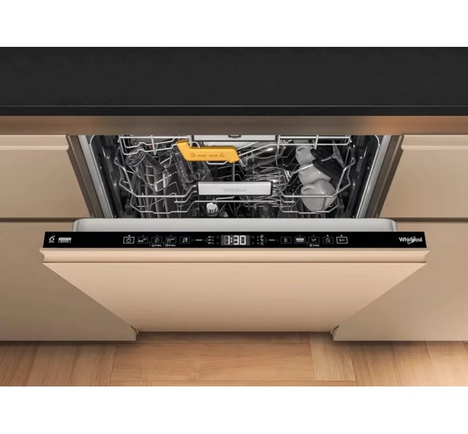 Посудомийна машина Whirlpool вбудована, 14компл., A+++, 60см, дисплей, 3й кошик, білий
