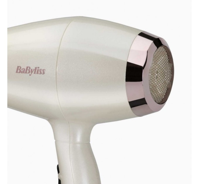 Фен Babyliss Stardust Shimmer, 2000Вт, 3 режими, іонізація, хол. обдув, 1 насадка, білий