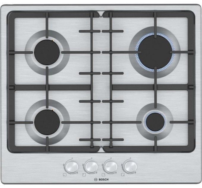 Варильна поверхня Bosch газова, 60см, чавун, нерж