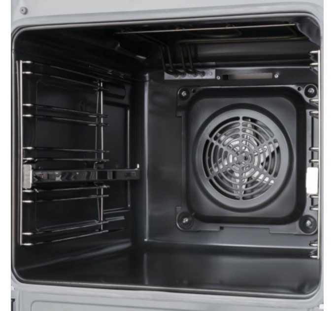 Плита Hansa электрическая стеклокерамическая, 65л, 50x60см, дисплей, конвекция, белый