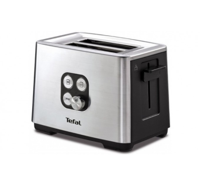 Тостер Tefal Cube 900Вт, металл/пластик, черный