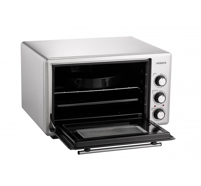 Піч електрична ARDESTO, 40л, 1300Вт, механіч., конвекція, подвійне скло, сірий