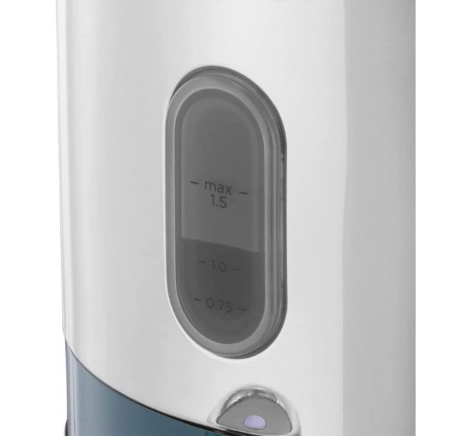 Електрочайник Russell Hobbs Distinctions Black 1.5л, Strix, метал, сріблясто-синій