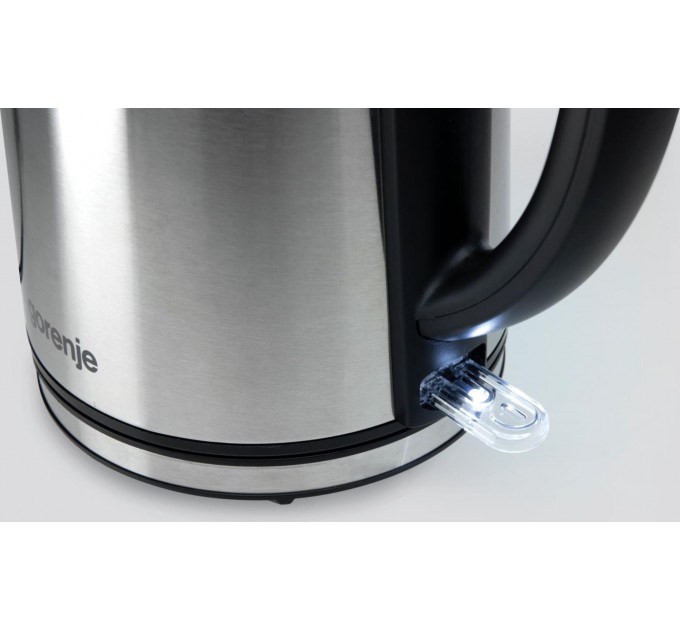 Электрочайник Gorenje, 1,5л, двойные стенки, Strix контроль, нерж.