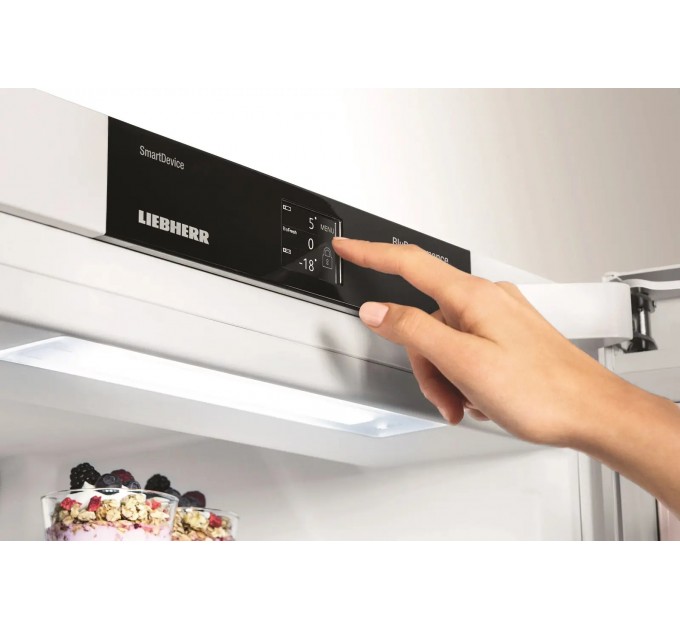 Холодильник Liebherr з нижн. мороз., 201x66.5x70, холод.від.-275 л, мороз.від.-106л, 2 дв., A++, NF, сірий