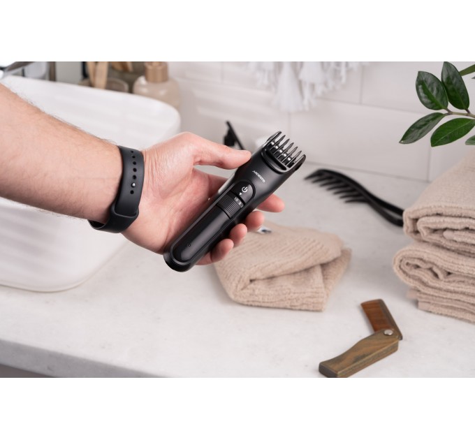 Машинка для стрижки ARDESTO HC-Y10-B, сеть+акум., насадок-1, сталь, черный