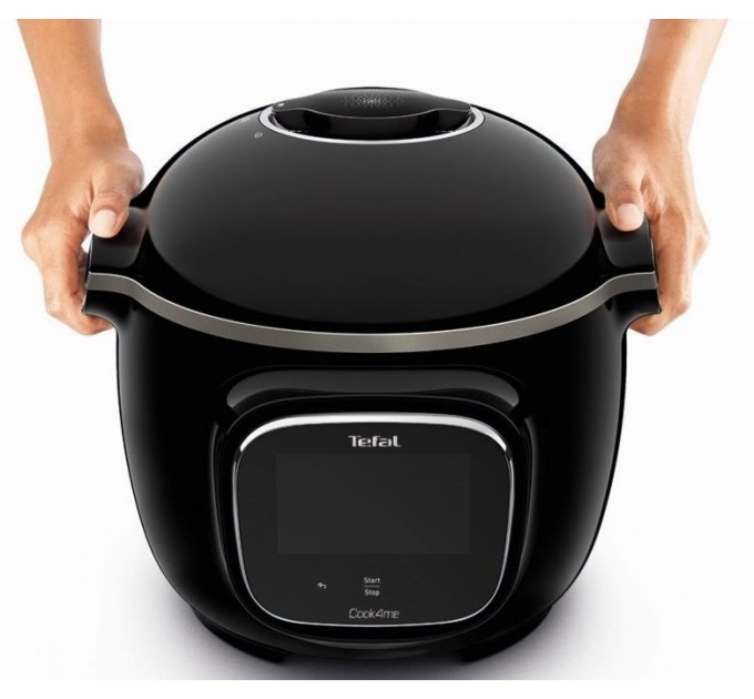 Мультиварка-скороварка Tefal Cook4me Touch, 1600Вт, чаша-6л, сенсорне керув., 13 програм, метал/пластик, чорний