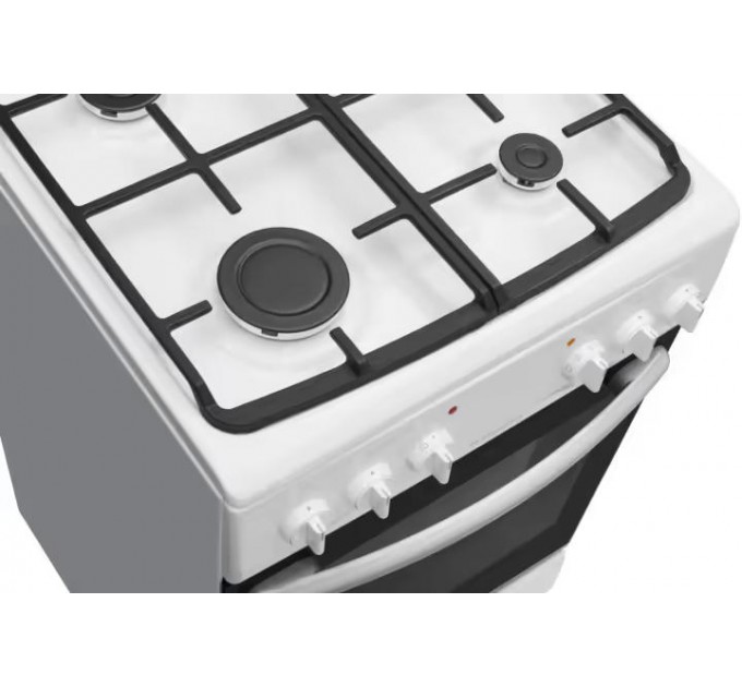 Плита Hansa комбінована, 62л, 50x60см, конвекція, чавун, білий