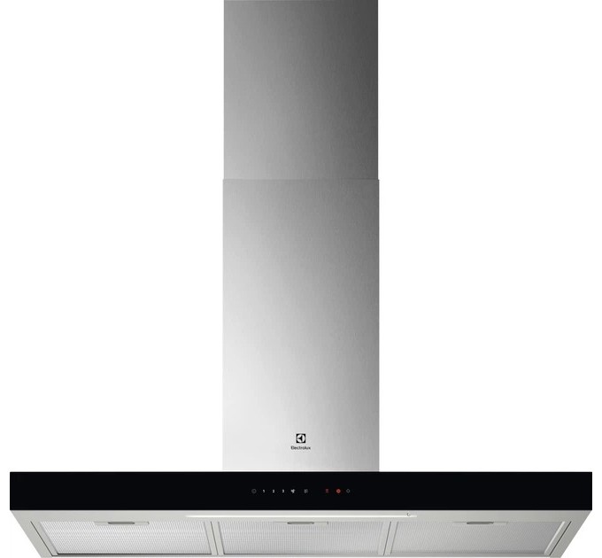 Electrolux hood chimney, 90cm, 730m.cub/h, Hob2hood, inox
