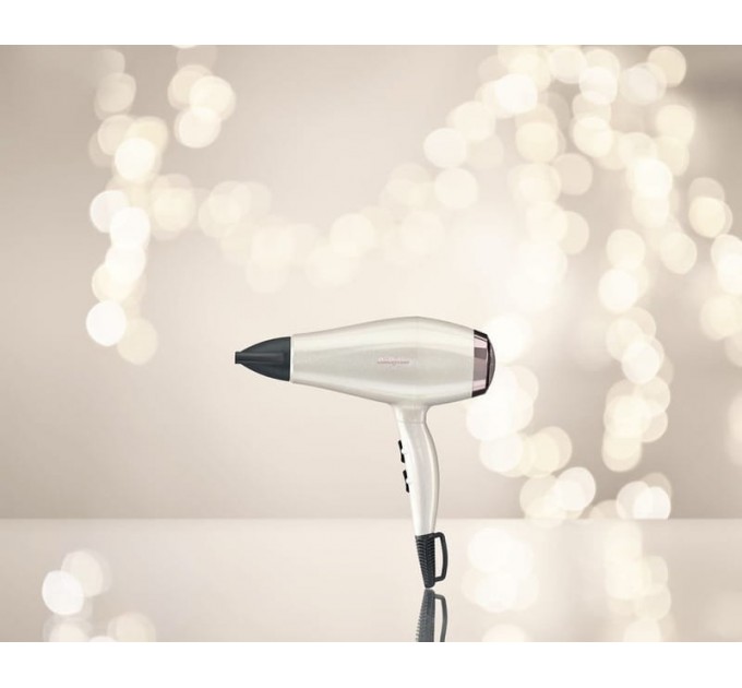 Фен Babyliss Stardust Shimmer, 2000Вт, 3 режими, іонізація, хол. обдув, 1 насадка, білий