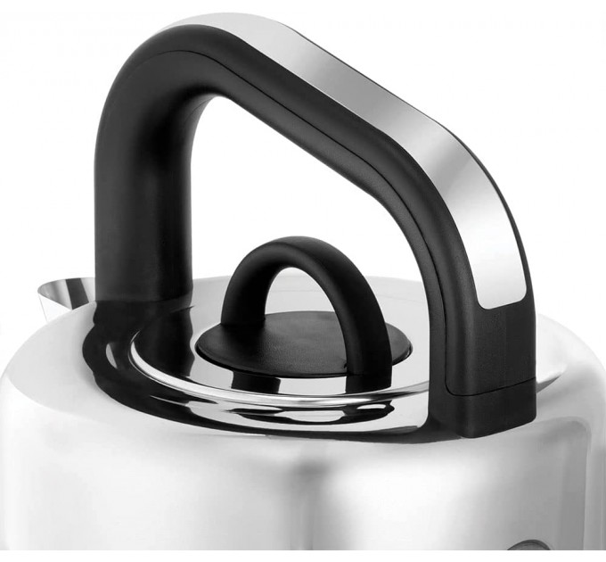 Електрочайник Russell Hobbs Distinctions Black 1.5л, Strix, метал, сріблясто-синій