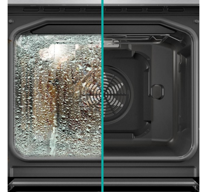 Плита Gorenje комби, 71л, 60x60см, дисплей, эмалированные реш, программатор IconLed,нерж