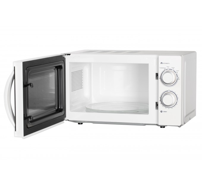 Мікрохвильова піч ARDESTO, 20л, мех.керув., 700Вт, відкр.ручкою, білий