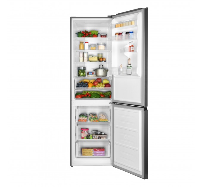 Холодильник ARDESTO с нижн. мороз., 195x60х67, холод.отд.-245л, мороз.отд.-97л, 2дв., А+, NF, диспл внешн., зона св-ти, нерж