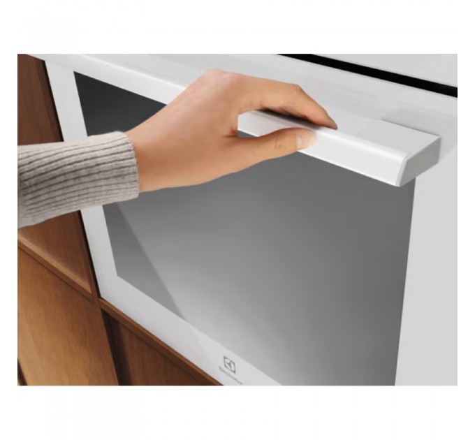 Духовой шкаф Electrolux электрический, 72л, A+, дисплей, конвекция, телескопические направляющие, белый