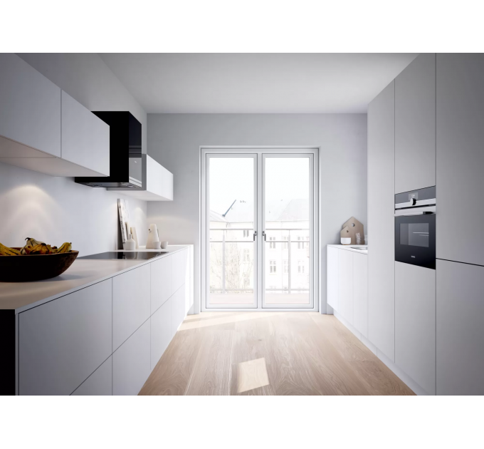 Духовой шкаф Siemens электрический компактный, 47л, A+, дисплей, конвекция, нерж