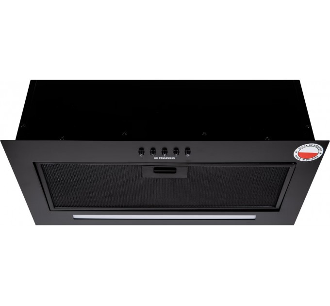 Витяжка Hansa вбудована, 55см, 280м.куб/год., чорний