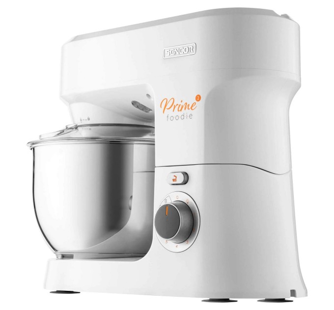 Кухонная машина Sencor 1000Вт, чаша-металл, корпус-пластик, насадок-15, белый