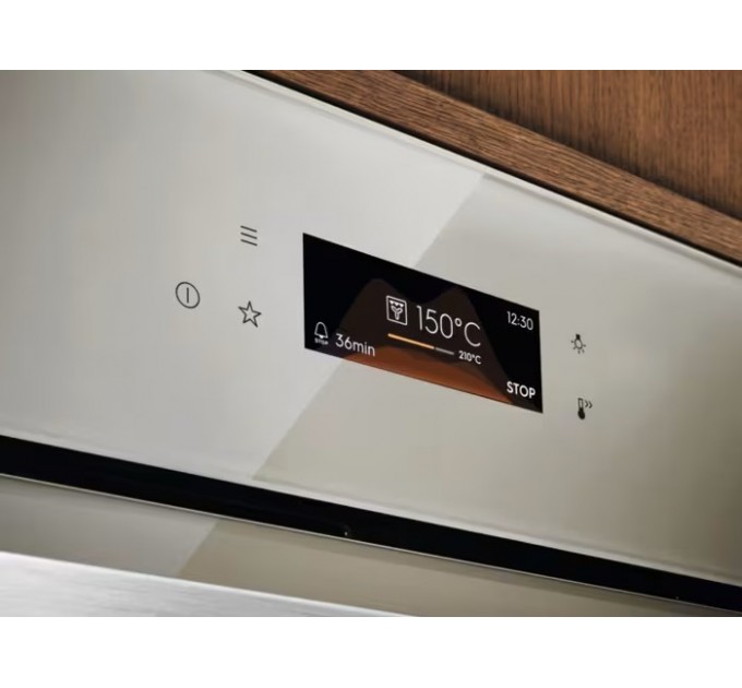 Духовой шкаф Electrolux электрический, 72л, A+, дисплей, конвекция, телескопические направляющие, шампань