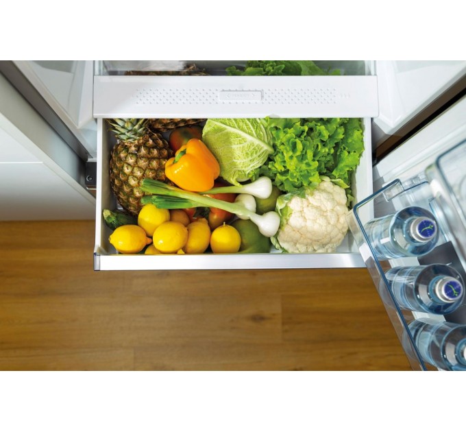 Холодильник с нижн. мороз. камерой Gorenje, 185х60х60см, 2 дв., 203(99)л, А++, Total NF, Зона св-ти, Внешн.диспл, нерж