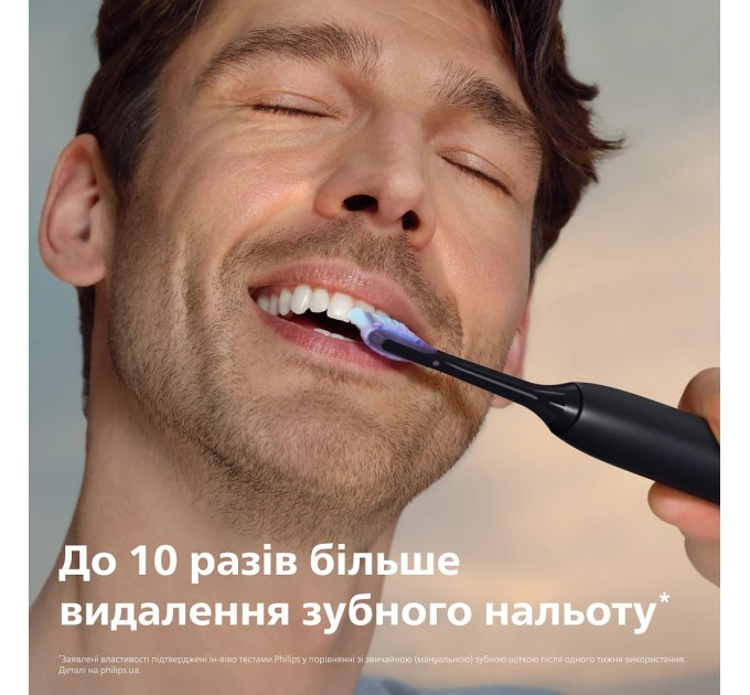 Щітка зубна електр. Philips, Sonicare 7100 Series, 62т. колив/хв, насадок-1, футляр, чорний