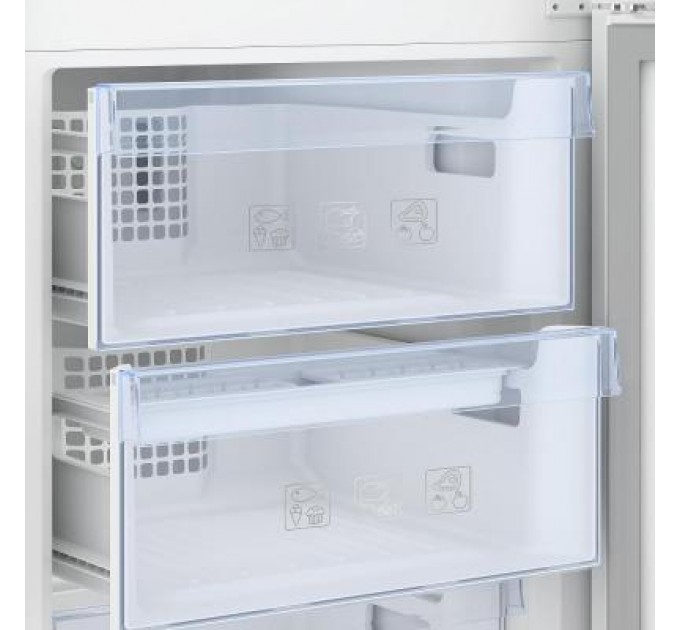 Холодильник Beko с нижн. мороз., 186x60x67, xолод.отд.-215л, мороз.отд.-109л, 2дв., А++, NF, нерж