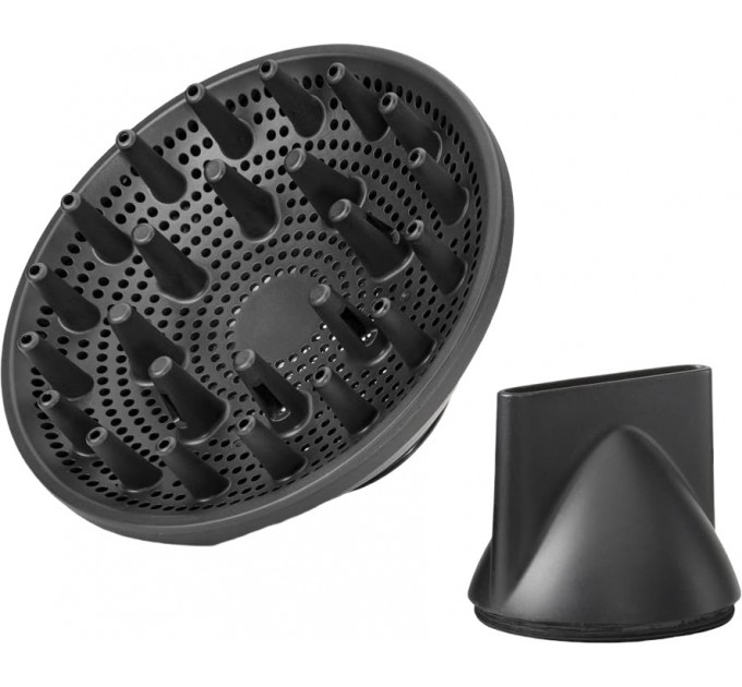 Фен Babyliss Titanium Shine, 1600Вт, 3 режими, іонізація, хол. обдув, 2 насадки, темно-сірий