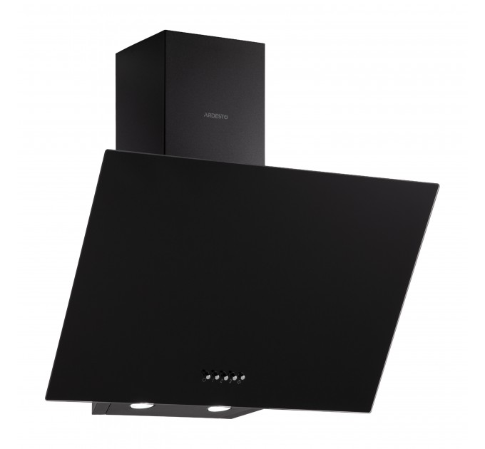 Вытяжка ARDESTO наклонная, 60см, 900м3ч, стекло, 2х1Вт LED, кнопочное, черный