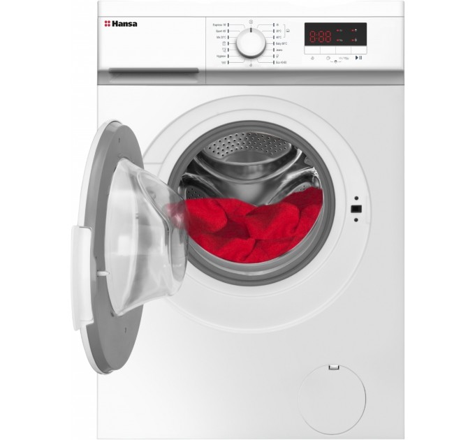 Пральна машина Hansa фронтальна, 7кг, 1200, A+++, 40см, дисплей, білий