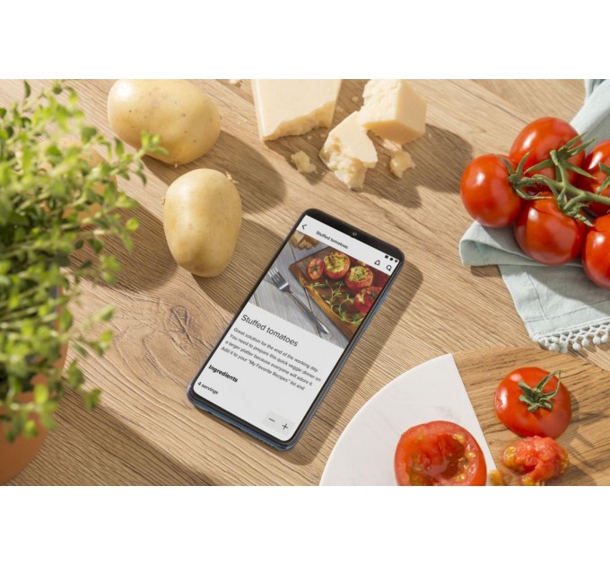 Духова шафа Gorenje електрична, 77л, A+, пара, дисплей, 300 °C, Wi-Fi, чорний